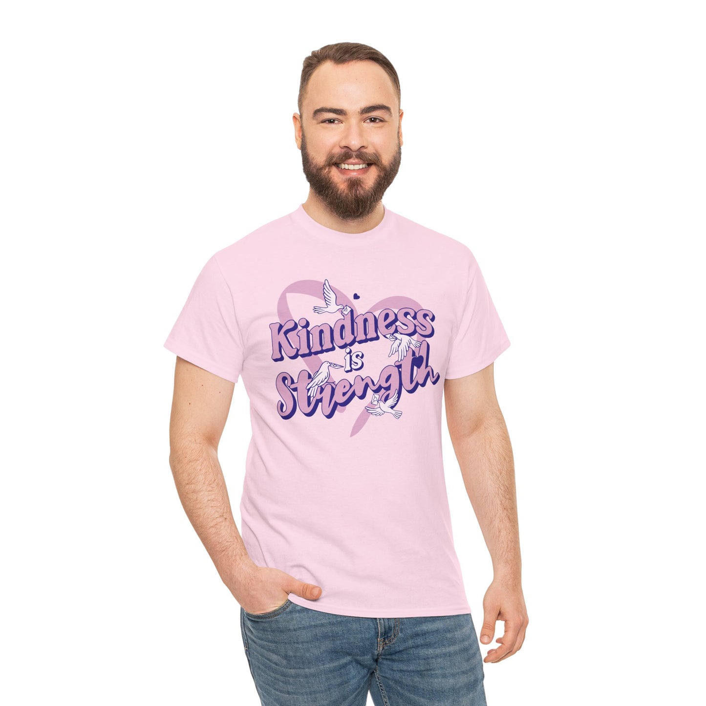 Kindness is Strength Pink Awareness Tee