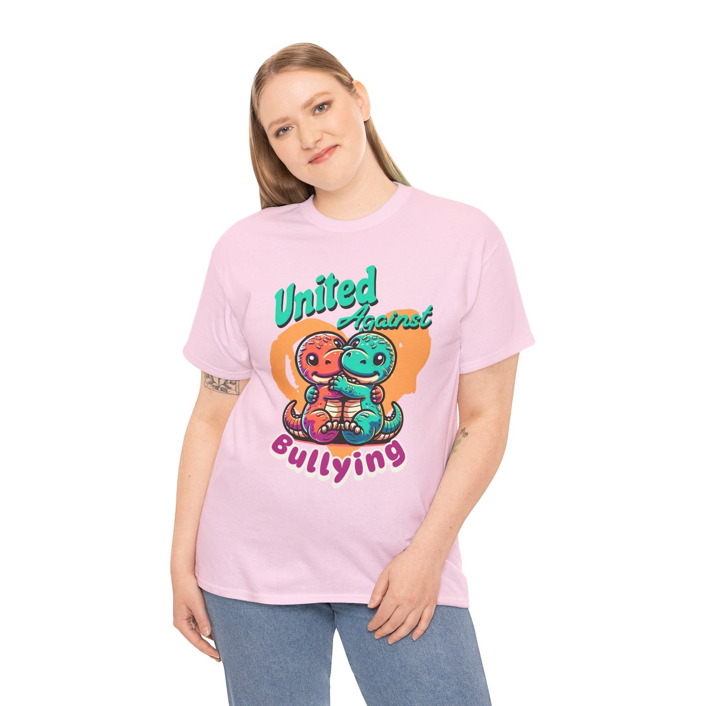 Anti-Bullying Tee — "United Against Bullying" Cute Dino Friends Kids Shirt