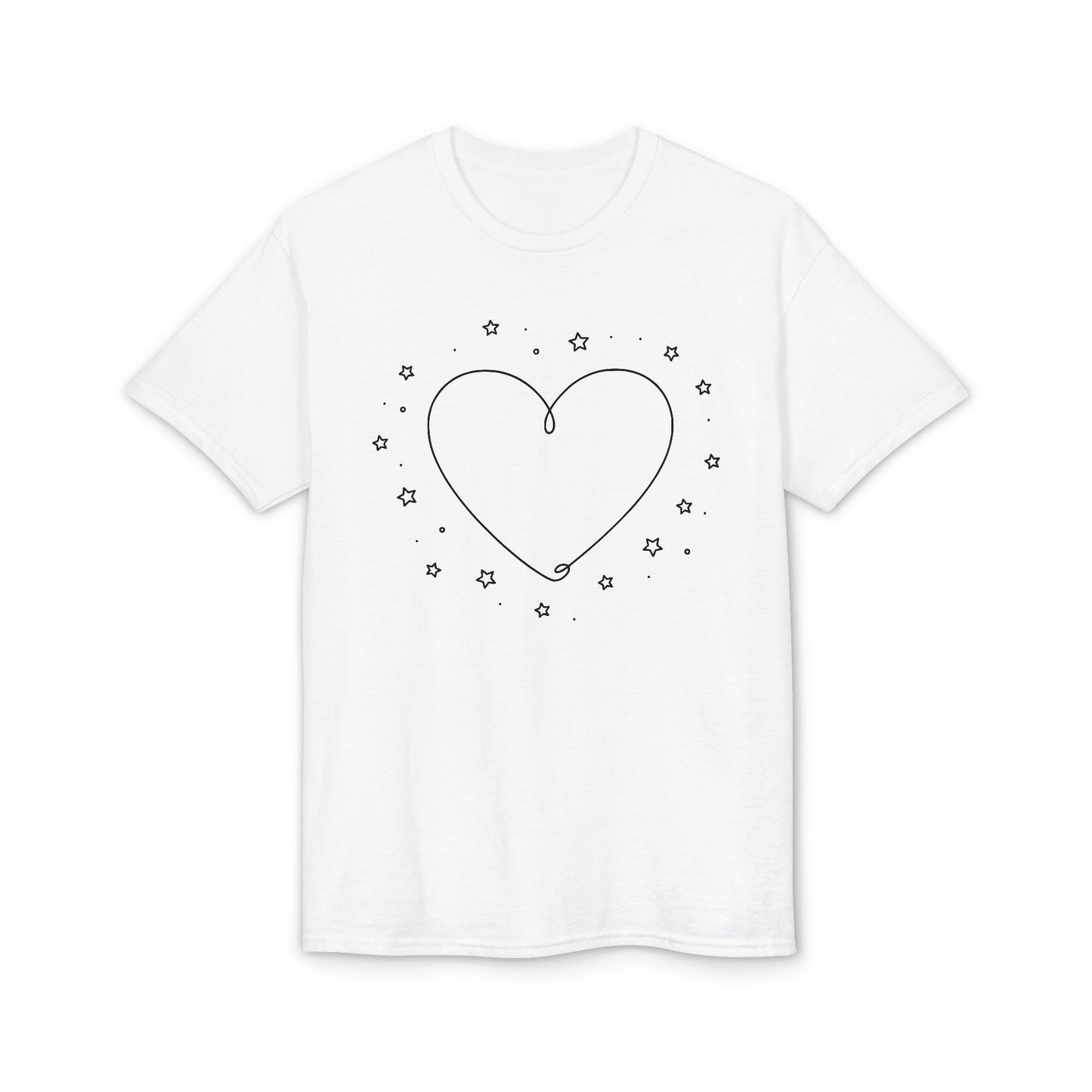Valentine Line Art Heart T-Shirt