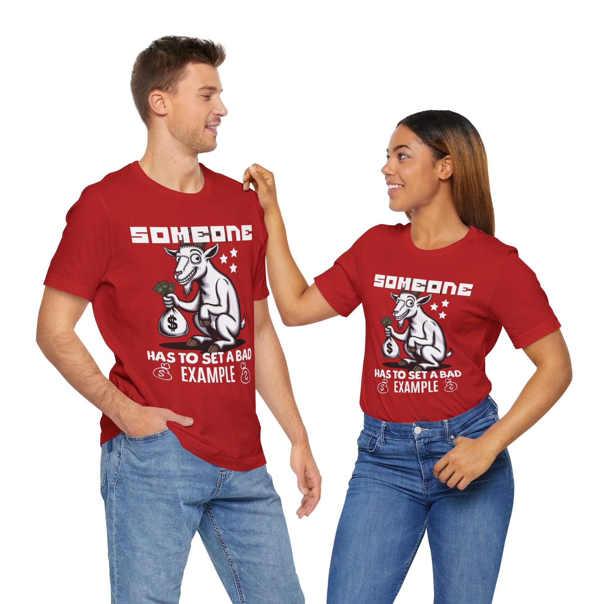 Bad Example Goat Graphic Tee - Funny Unisex T-Shirt