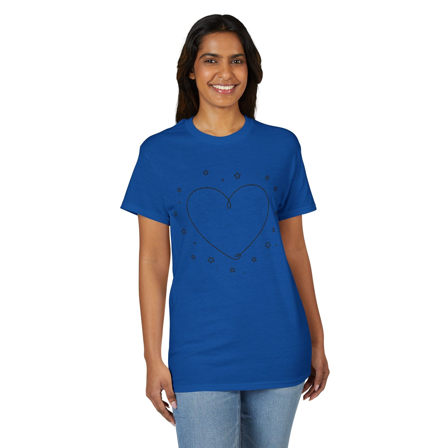 Valentine Line Art Heart T-Shirt