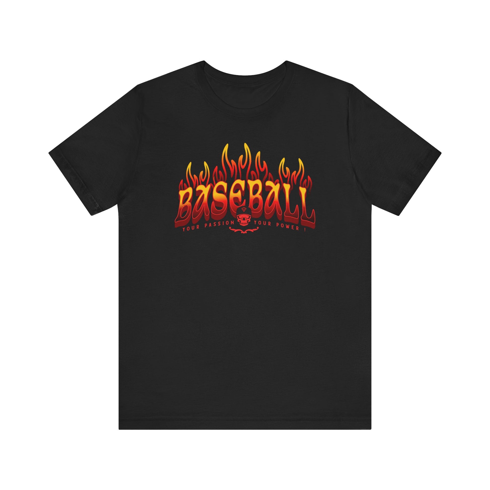 Flaming Baseball T-Shirt