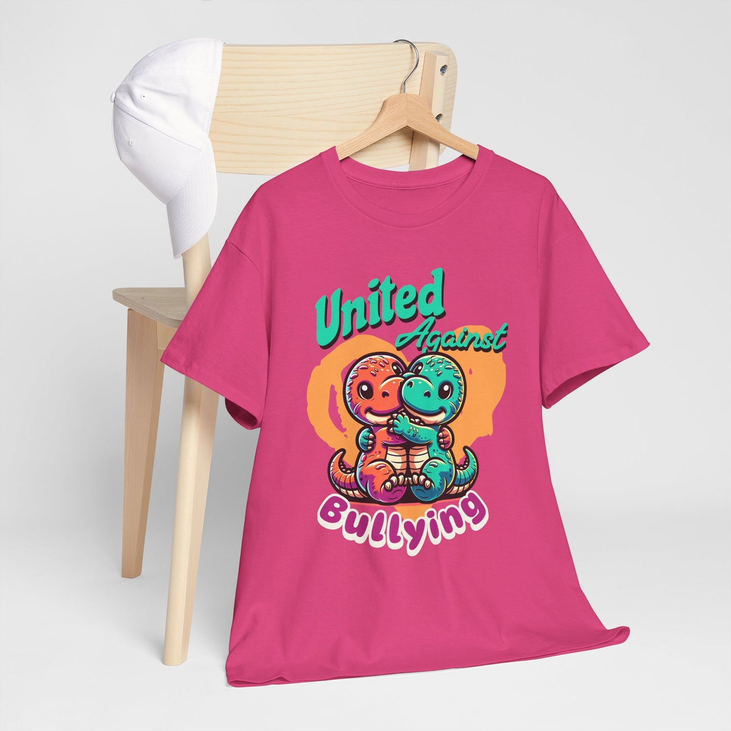 Anti-Bullying Tee — "United Against Bullying" Cute Dino Friends Kids Shirt