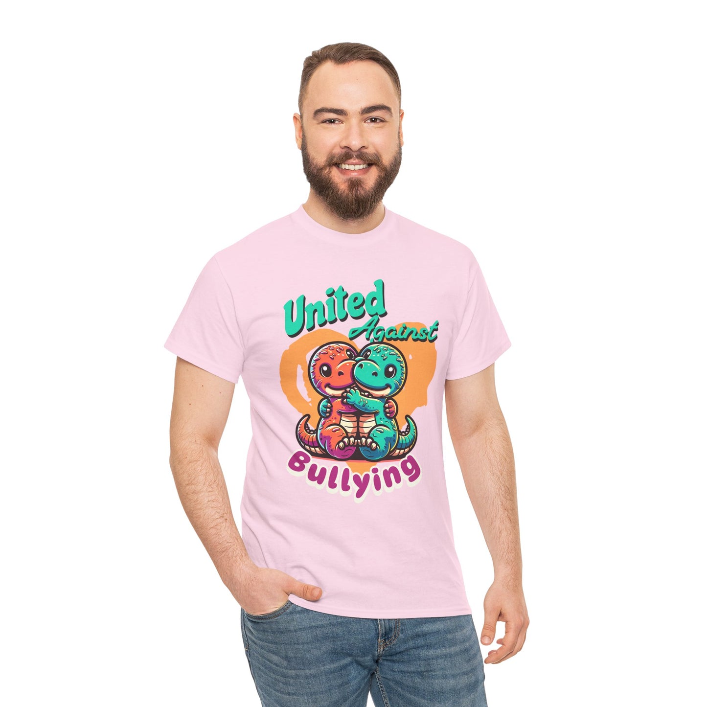 Anti-Bullying Tee — "United Against Bullying" Cute Dino Friends Kids Shirt