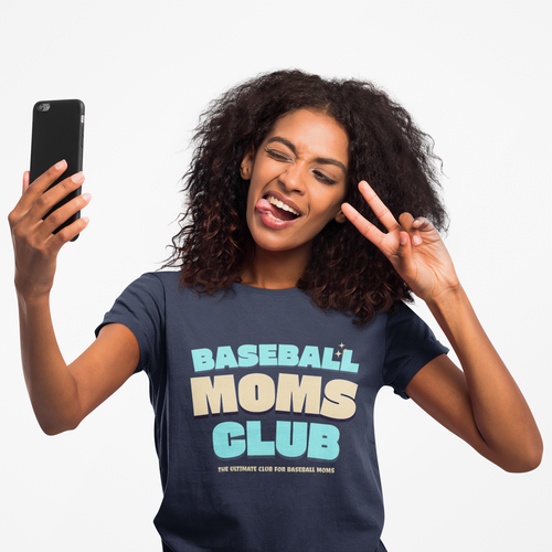 Baseball Moms Club T-Shirt, Baseball Mom Tee, Unisex Tee, Short Sleeve Shirt, Baseball Fan Gift