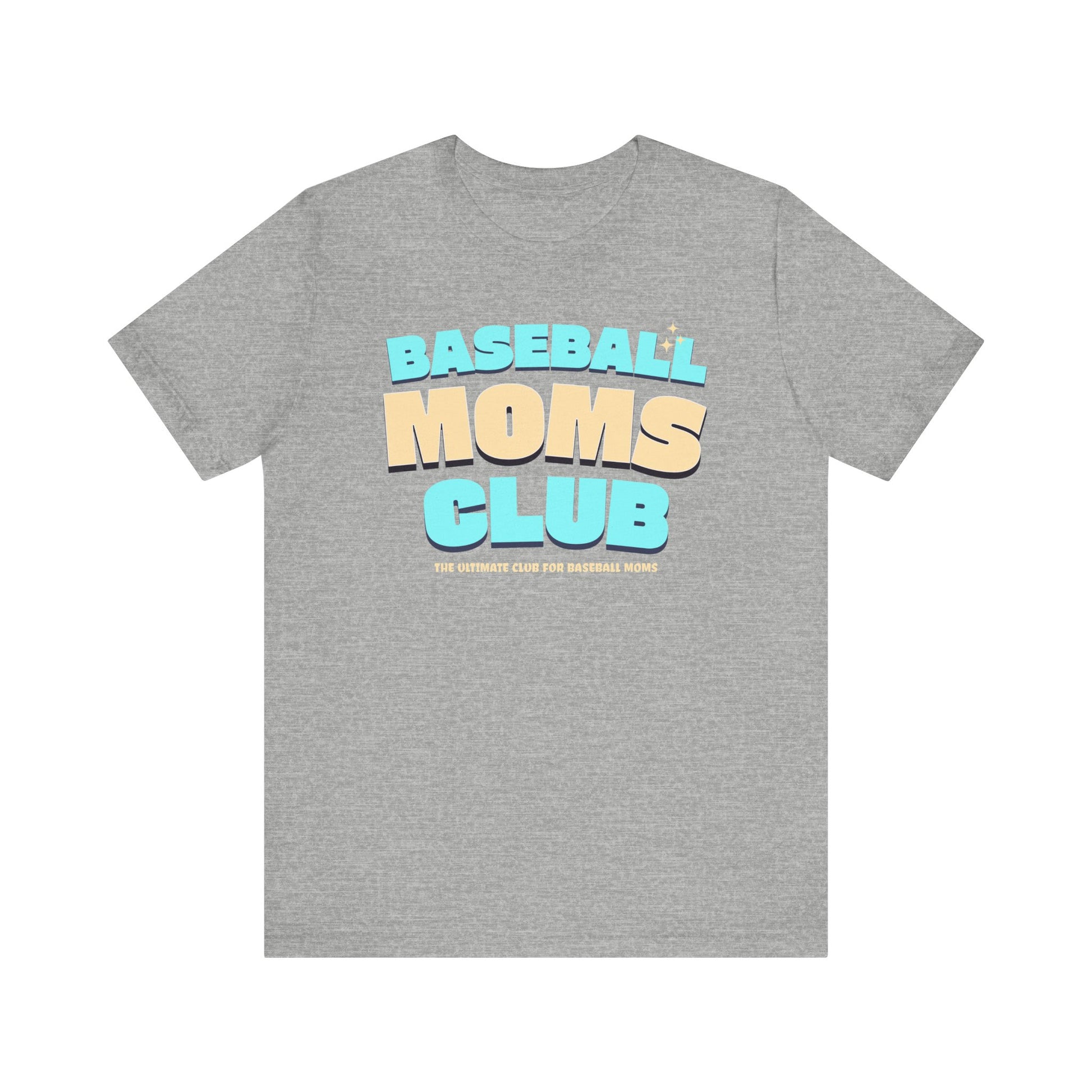 Baseball Moms Club T-Shirt, Baseball Mom Tee, Unisex Tee, Short Sleeve Shirt, Baseball Fan Gift