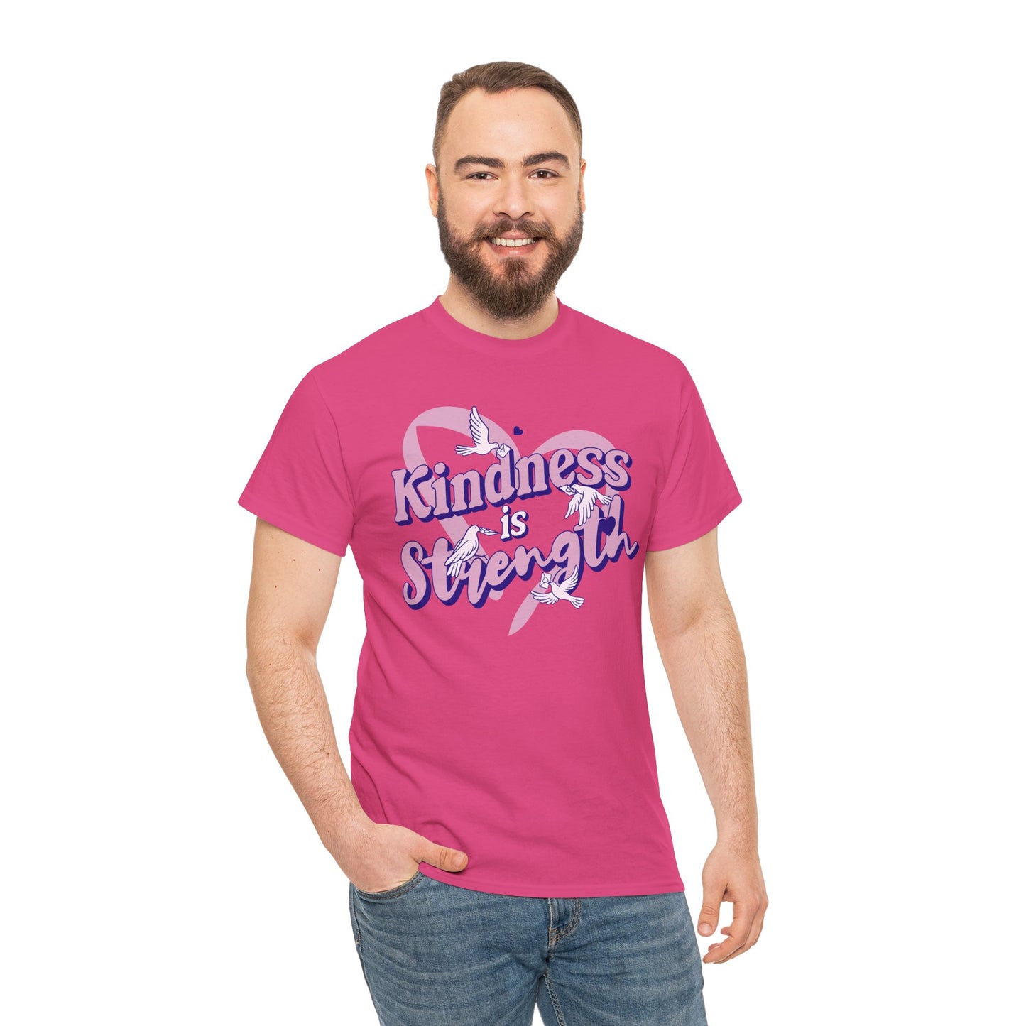 Kindness is Strength Pink Awareness Tee