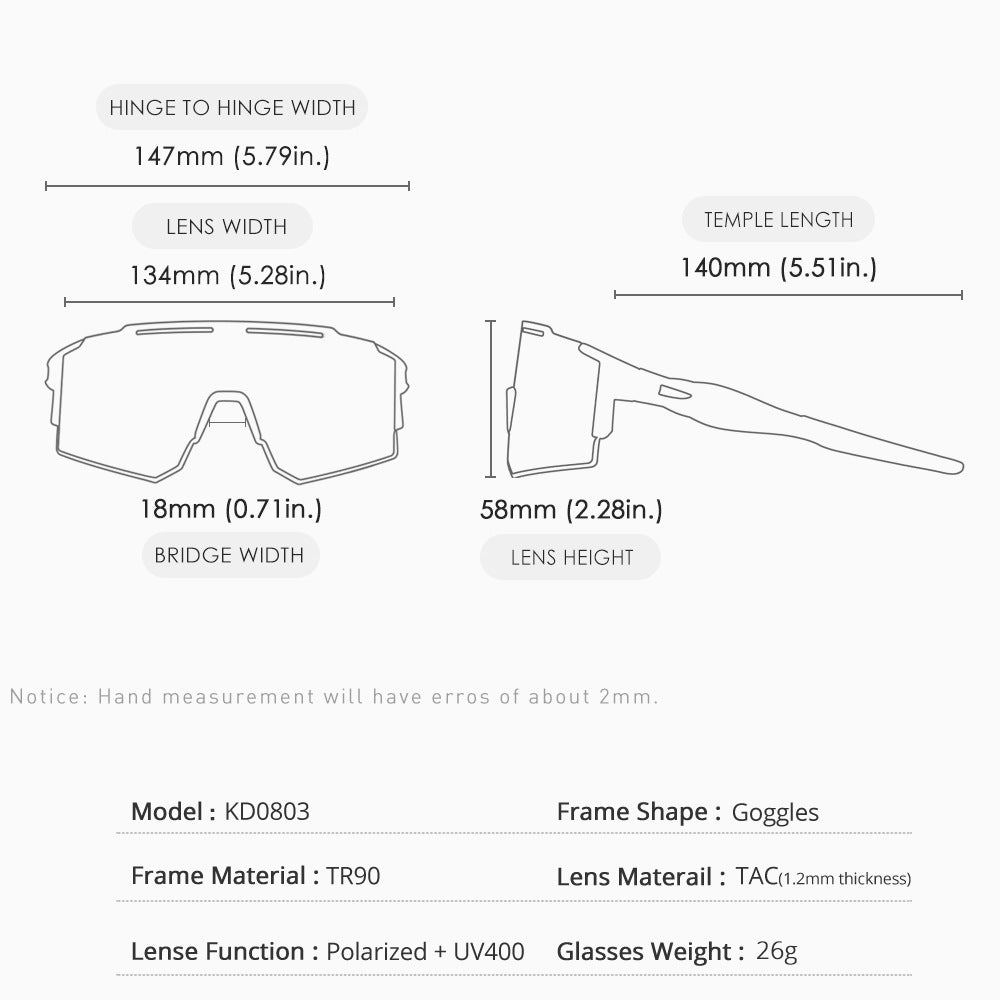 Outdoor Polarized Cycling Sunglasses Windproof Sunglasses
