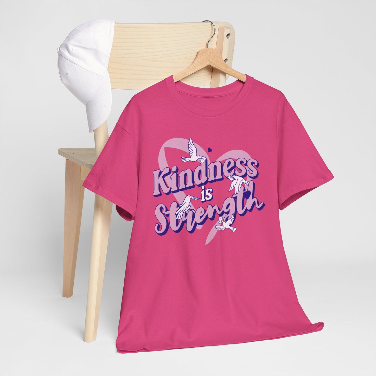 Kindness is Strength Pink Awareness Tee
