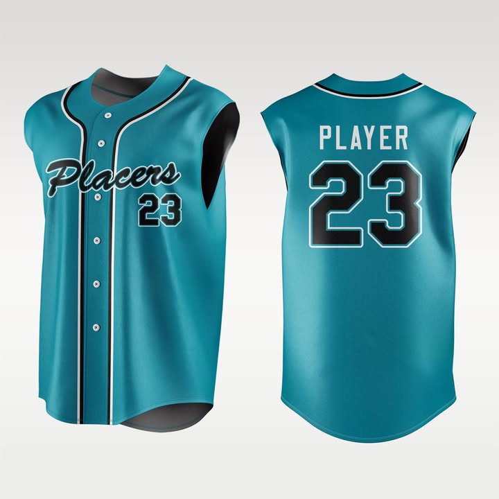 Placers Button- Up Jerseys Teal