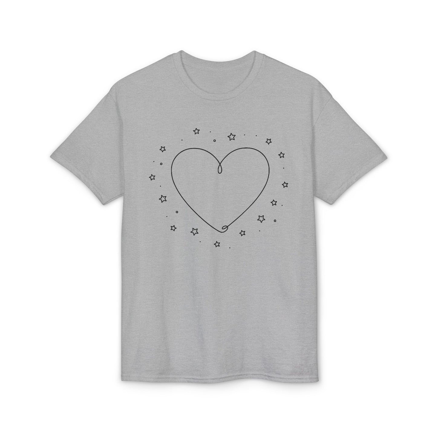 Valentine Line Art Heart T-Shirt