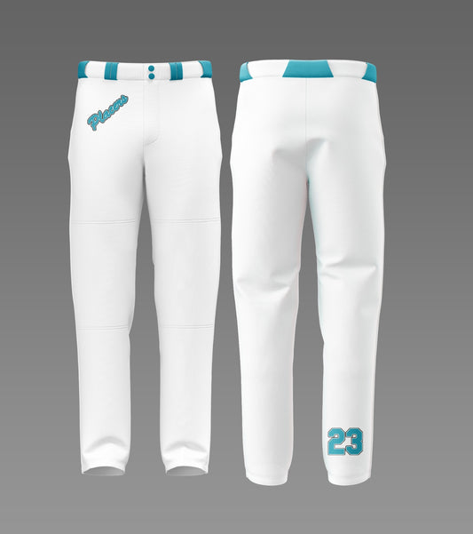 Placers Ball Pants No Stripe White