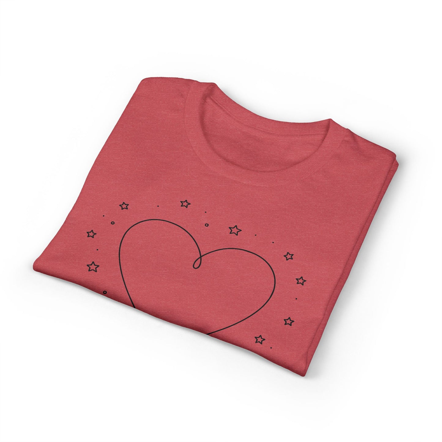 Valentine Line Art Heart T-Shirt