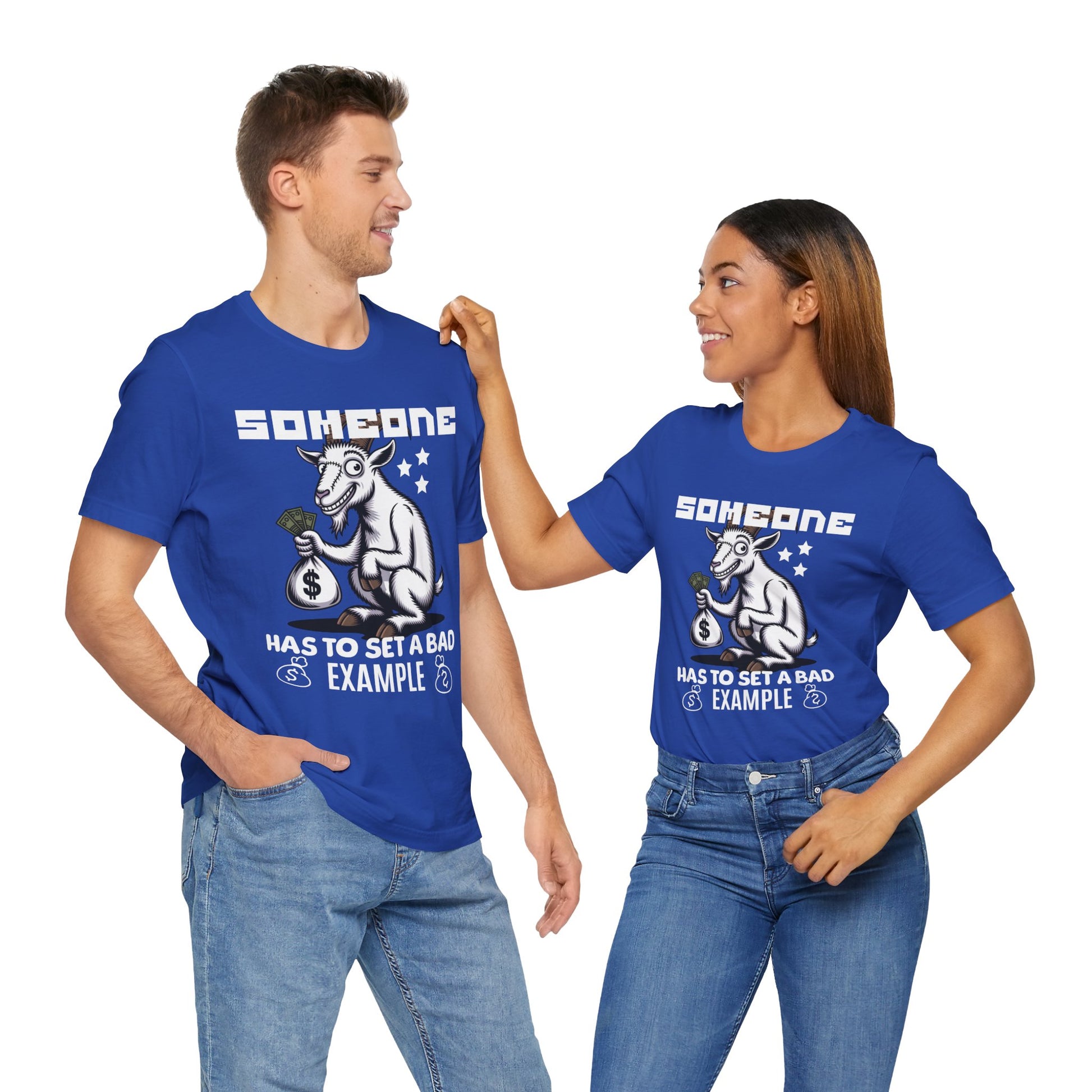 Bad Example Goat Graphic Tee - Funny Unisex T-Shirt