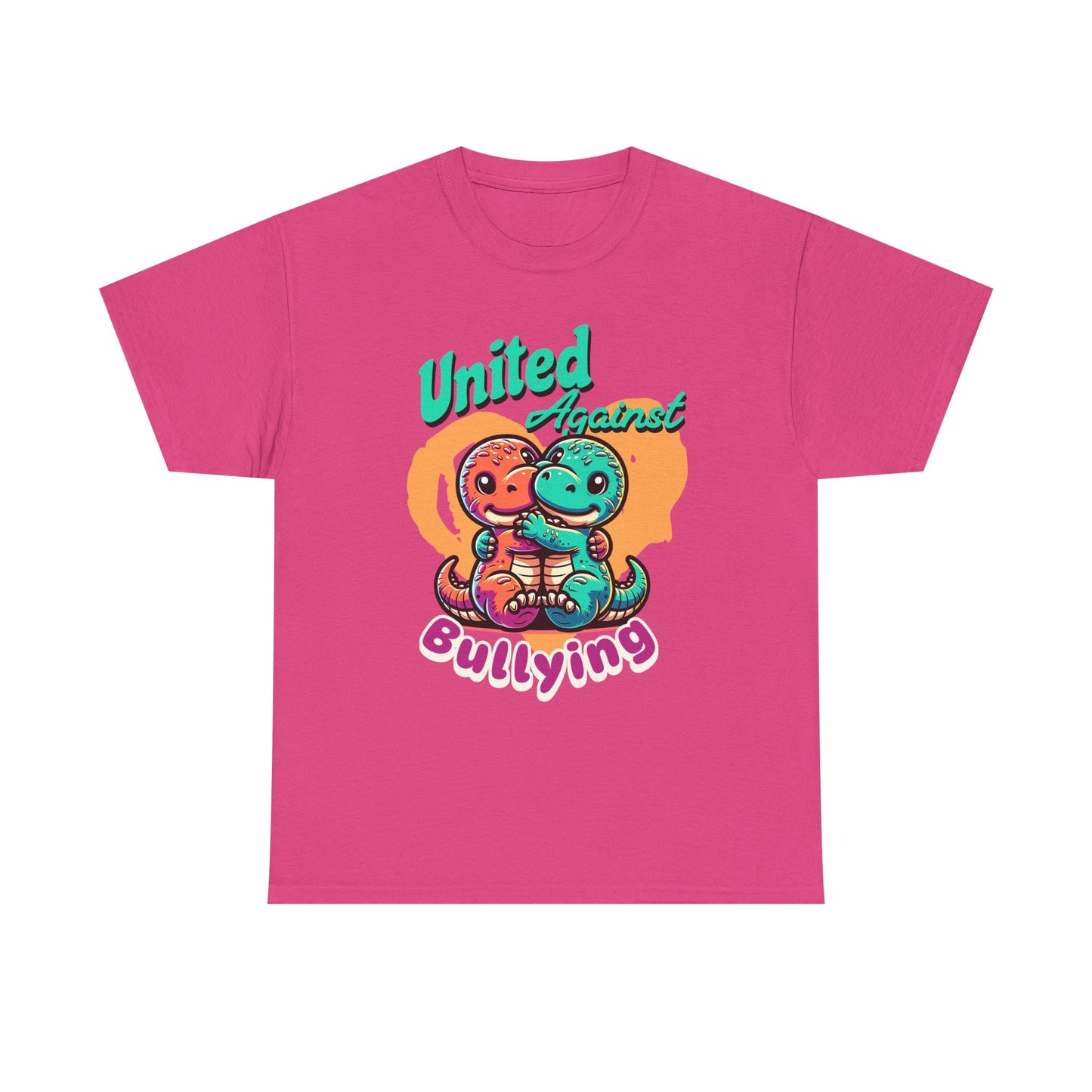 Anti-Bullying Tee — "United Against Bullying" Cute Dino Friends Kids Shirt