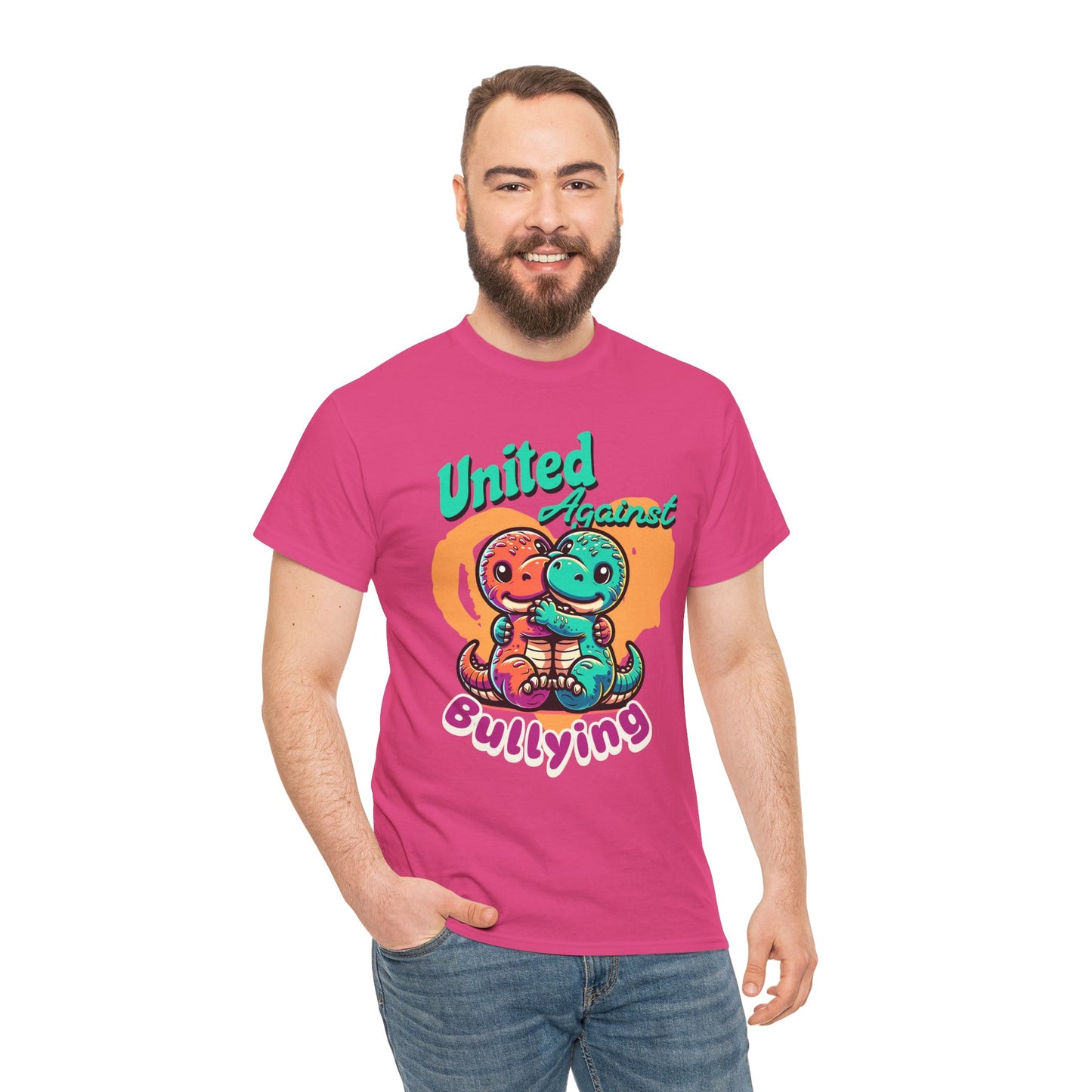 Anti-Bullying Tee — "United Against Bullying" Cute Dino Friends Kids Shirt